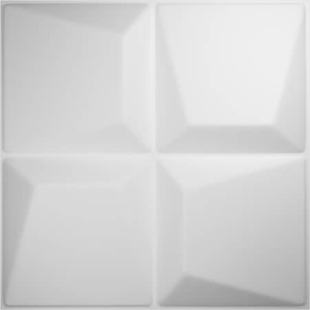 Ekena Millwork 19 5/8in. W x 19 5/8in. H Tellson EnduraWall Decor 3D Wall Panel Covers Total 133.73 Sq. Ft., 50PK WP20X20TEWH-CASE-50